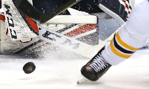 NHL ice hockey players in action